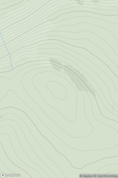 Thumbnail image for Meall nan Aighean [Altnaharra to Dornoch] showing contour plot for surrounding peak